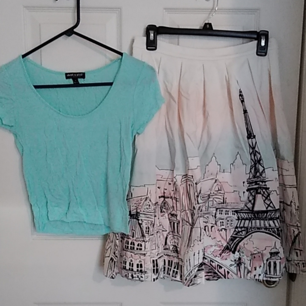Elle skirt with top